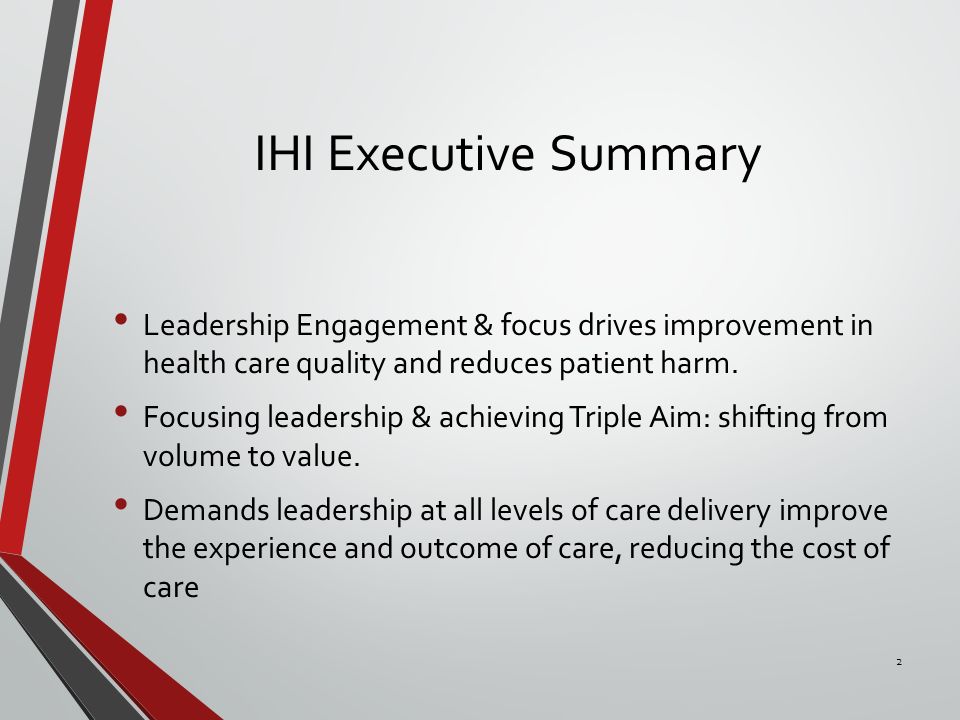 Executive Summary 18 - Learning and Leadership